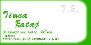 timea rataj business card